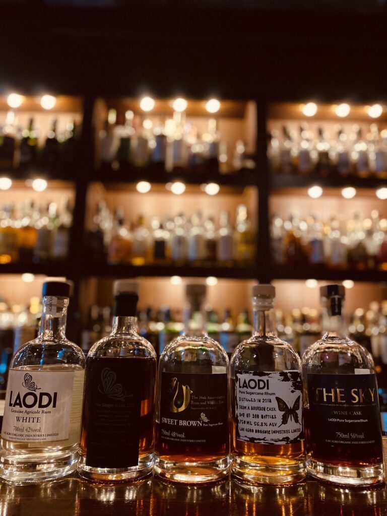 LAODI Rum from Laos: A spirit crafted to be a bridge for human connection, shared by Mika Tanimoto at Bar Little Happiness Hiroshima.