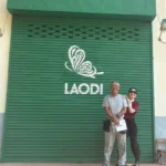 Mika Tanimoto, owner of Bar Little Happiness, with Ikuzo Inoue of LAODI Distillery, sharing their passion for social contribution and rum making."