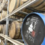 apanese whisky expert Mika Tanimoto exploring the maturation warehouse at Kameda Distillery in Niigata, where 'beautiful' spirits age in barrels.